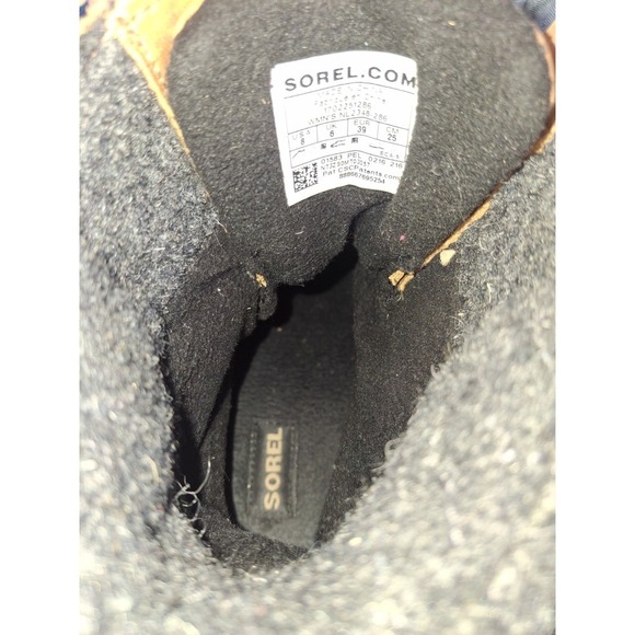 Sorel Slimpack III Womens Size 8 Shoes Brown Leather Lace Up WP Ankle Boots - Picture 7 of 7